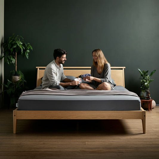 Tala grounding sheet on a bed, illustrating grounding and inflammation research